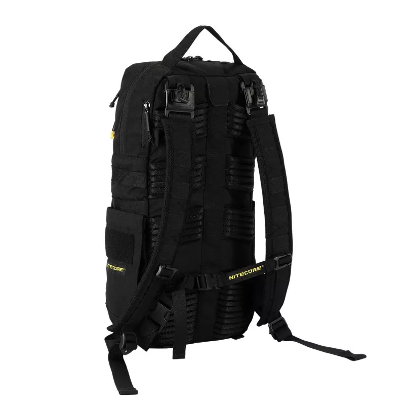 Reisiseljakott Nitecore BP18 — must nailon/polüester, 240×160×470 mm