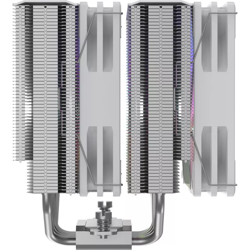CPU jahuti Silentware Titan RGB Valge, kahe torniga õhkjahuti, 265 W TDP, 2×120 mm PWM ARGB ventilaatorit