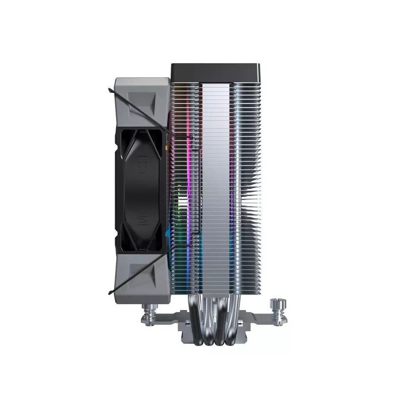 Õhkjahuti Montech NX400 ARGB, 120 mm ventilaator, FDB, 800–1950 p/min, TDP 270 W, must