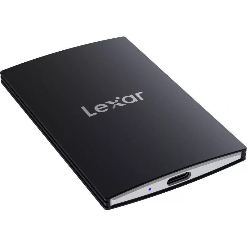 Kaasaskantav SSD Lexar SL500 1 TB — USB USB-C, USB 3.2 Gen 2x2, kuni 2000 MB/s, alumiiniumkorpus, 0,043 kg, must