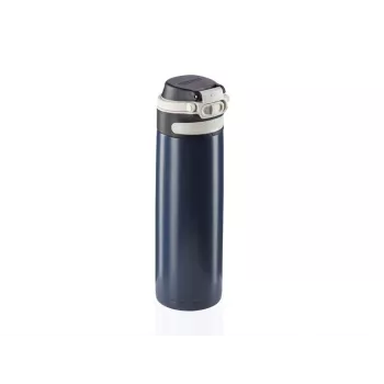 Reisikruus Leifheit 03275 600 ml roostevaba teras, kahekordse seinaga, lekkekindel, klappkaas, käepide, must/sinine