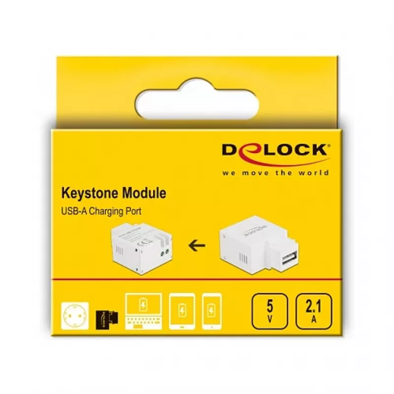 Keystone Module USB Type-A Charging Port DeLOCK 87791