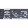 Ehitusmänguasi Cobi Jeep Willys CJ-2A roheline mudel 24517 – klotsiehituskomplekt