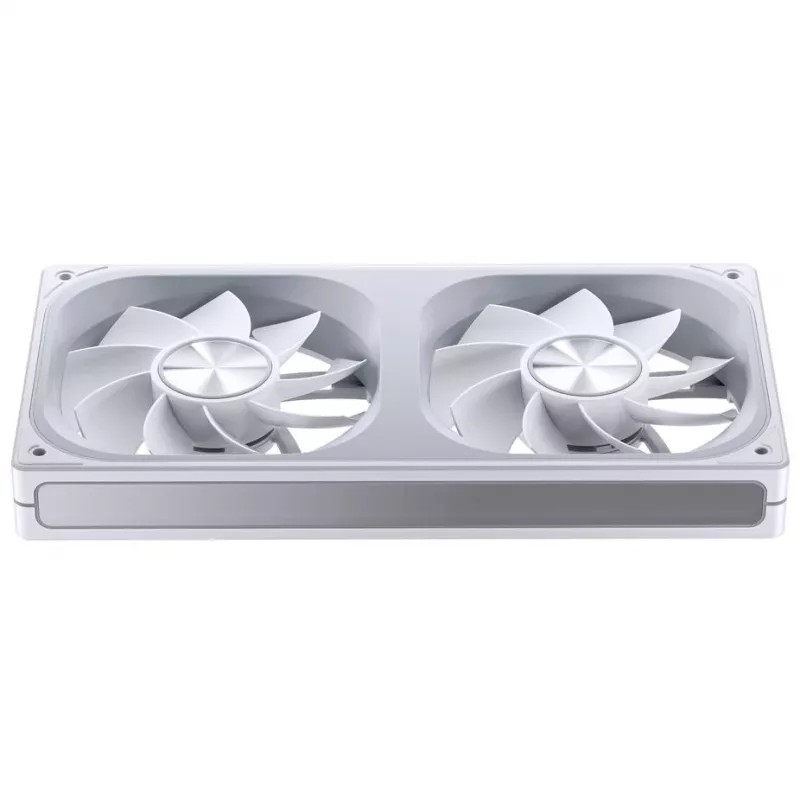 Jonsbo ZA-240 valge 240mm ARGB lõpmatu peegli ventilaator, kahe 120mm ventilaatoriga, PWM tugi
