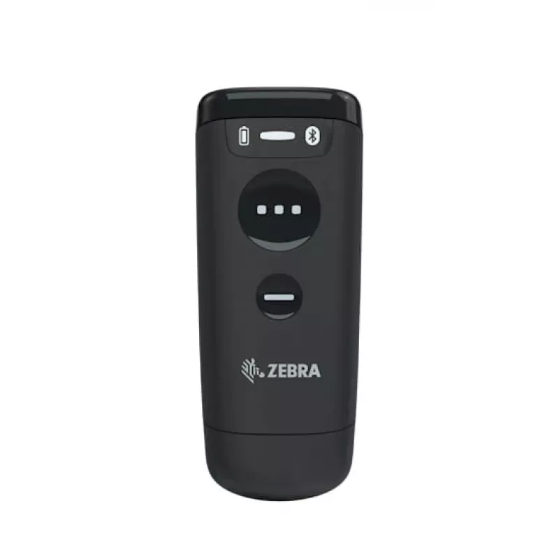 Käeshoitav vöötkoodilugeja Zebra CS60 1D/2D LED juhtmevaba IP65 must, Bluetooth/USB, 100 m leviulatus, 83 g