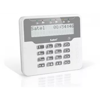 RFID-lugeja SATEL VERSA-LCDR-WH — seinale paigaldatav pääsulugeja klaviatuuri ja ekraaniga