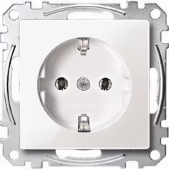 Pistikupesa Merten MEG2301-0419 CEE 7/3, valge, termoplast, 250 V 16 A
