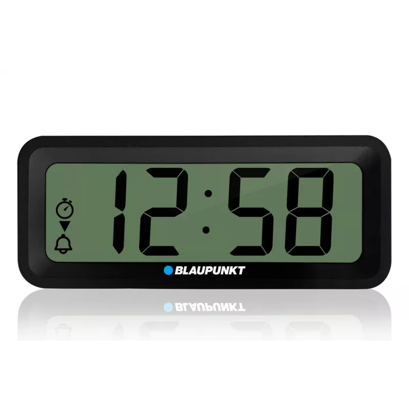 BLAUPUNKT elektrooniline tarvik CL04BK — must kompaktne kell termomeetri, niiskusnäidiku, kalendri, äratuskella, suikese ja AAA-patareiga