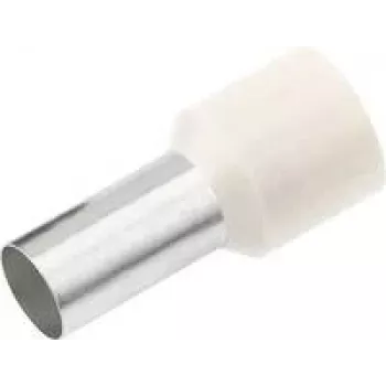 Cimco 187107 Ferrule 0.5 mm² Partially Insulated White 100 tk (187107)