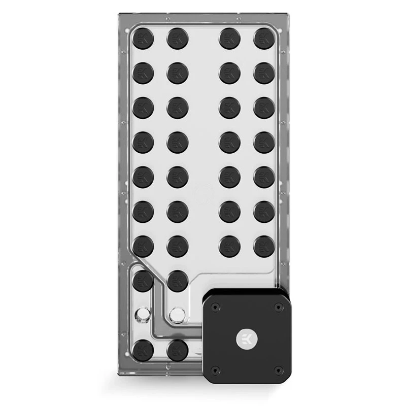 Pumba jaotusplaat EK Water Blocks EK-QuantumX Loophole D5 PWM must pleksiklaas