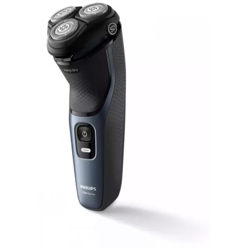 Elektriline rootorpardel Philips 3000 Series S3144/00 — 3 peaga, märg ja kuiv, Li‑Ion aku, juhtmevaba, sisseehitatud trimmer, must/sinine