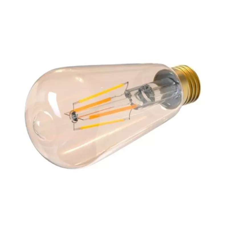 Smart bulb Tellur WiFi Filament E27 merevaigukollane valge soe dimmer 6W 806lm