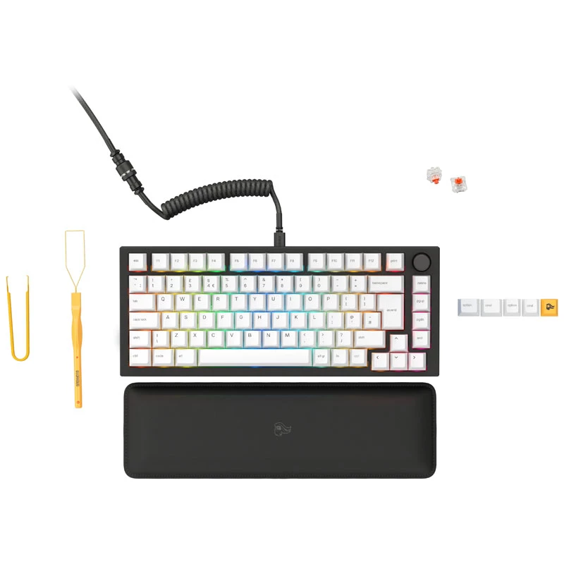 Mehaaniline klaviatuur GLORIOUS GMMK PRO Prebuilt Edition USB-C taustvalgustusega QWERTY ISO UK paigutus