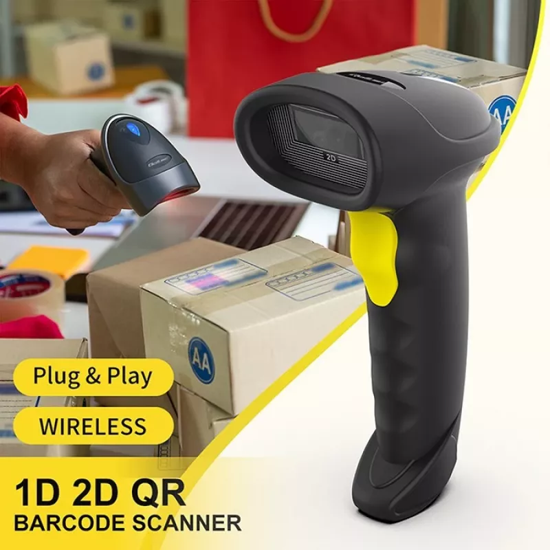 Vöötkoodilugeja QOLTEC 50880 1D/2D USB — käsiskanner USB-liidesega
