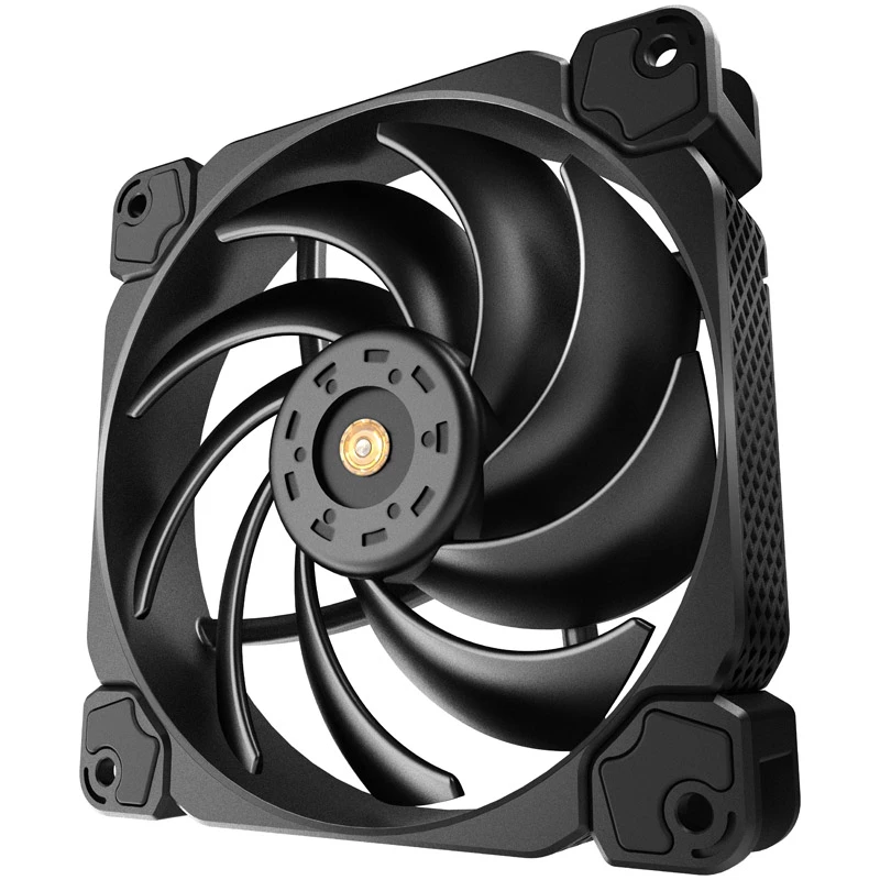 120 mm korpuse ventilaator Jonsbo HF-120 PWM, must, 120×120×25 mm, PWM-juhtimine