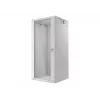 Lanberg seinale paigaldatav paigaldusrack-kapp 19'' 27U 600x600mm hall (klaasuks)