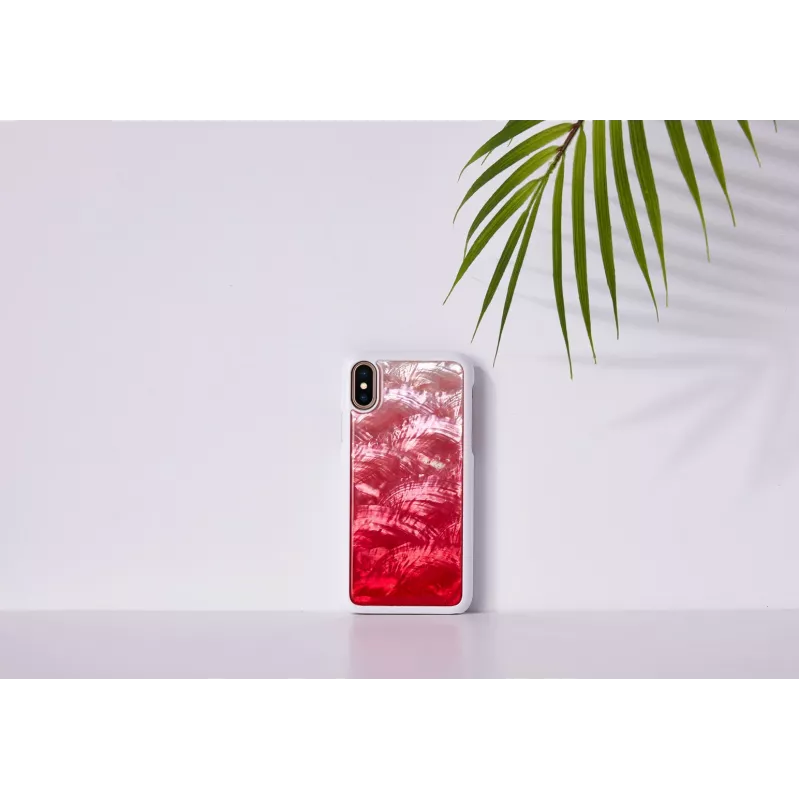 iKinsi telefoniümbris iPhone XS/iPhone X jaoks — Pink Lake Valge kaitsekate