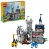 Ehitusmänguasi LEGO Creator 3-in-1 keskaegse rüütli lossi komplekt 31168 — 1371 tükki, 6 minifiguuri, vanusele 9+