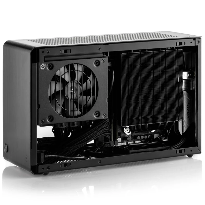 DAN Cases A4-SFX V4.1 - Hõbedane + Alpenföhn Must Ridge - 120mm