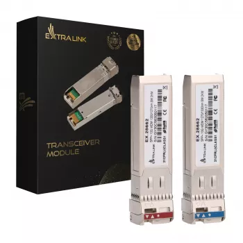 Extralink SFP+ 10G | SFP+ WDM-moodul | 10 Gbps 1270/1330 nm, ühemoodiline, 2 km, paar