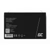 Laetav suletud pliiaku roheline Cell AGM12 6 V 7000 mAh Must