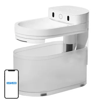 Automaatne loomajootja Catlink Pure 3 AI — universaalne söötja/jootja, 2,3 L, ABS, aku 5 Ah, 30 dB, valge