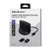 Smart Card Reader Qoltec 50632 USB 2.0 Must 1m kaabel
