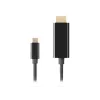 Video kaabliadapter LANBERG CA-CMHD-10CU-0030-BK, USB USB-C to HDMI 2.0, 3 m, 18 Gbit/s, 4K