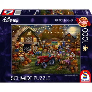 Pusle, schmidt spiele Thomas Kinkade Studios Disney Mickey & Minnie Pumpkin Festival, 1000 tükki