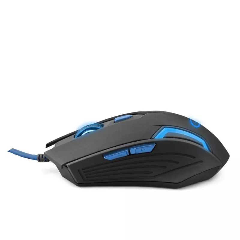 Esperanza MX205 FIGHTER - Hiir - USB - Sinine - Hiiri - Optiline - 6 nuppu - Must