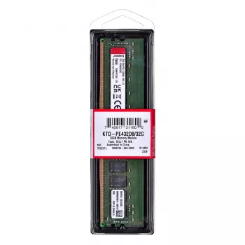 Kingston Technology KTD-PE432D8/32G mälumoodul 32 GB 1 x 32 GB DDR4 3200 MT/s 288-kontaktiline DIMM ECC