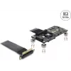 DELOCK PCI Express 3.0 x4 – M.2 Key M adapter, 10 cm kaabel, mudel 64357