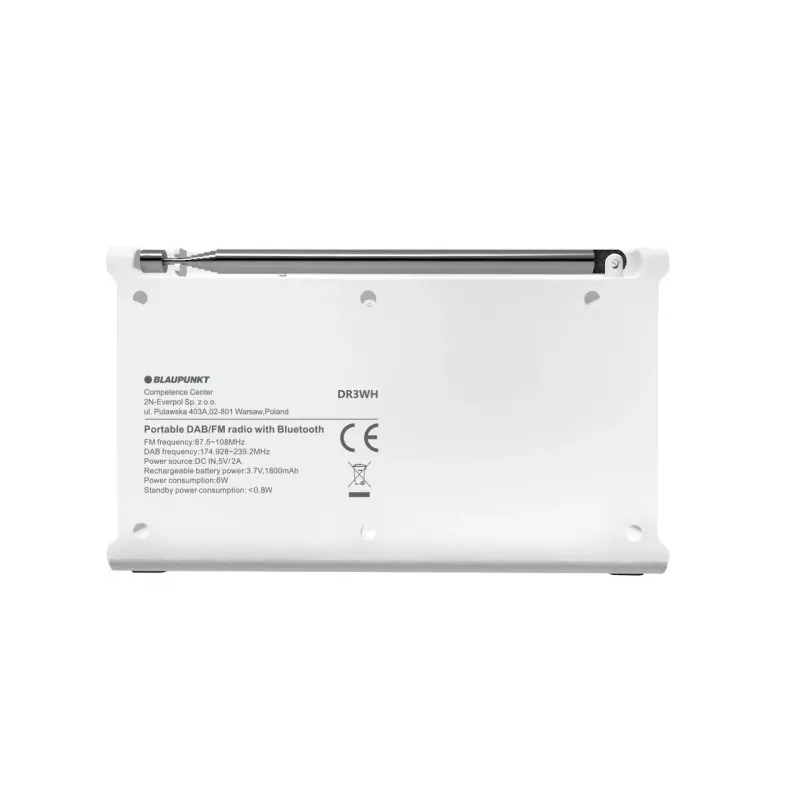 Blaupunkt DR3WH Kaasaskantav raadio Valge