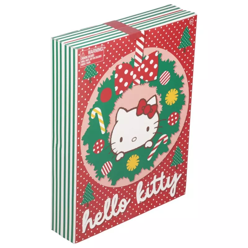 Advendikalender Paladone Hello Kitty kirjatarbed 24-päevane komplekt igapäevaste kirjatarvete kingitustega