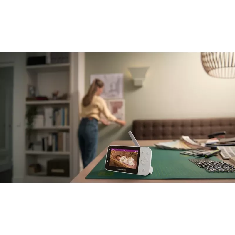 Philips AVENT SCD953/26 videobeebimonitor 400 m Wi-Fi Hall, Valge