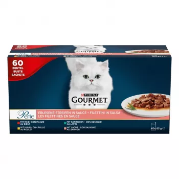 PURINA Gourmet Perle Mix - märg kassitoit - 60x85 g