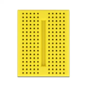 Breadboard DELOCK 18320 — plastist prototüüpimisplaat, kollane, 36×46×10 mm
