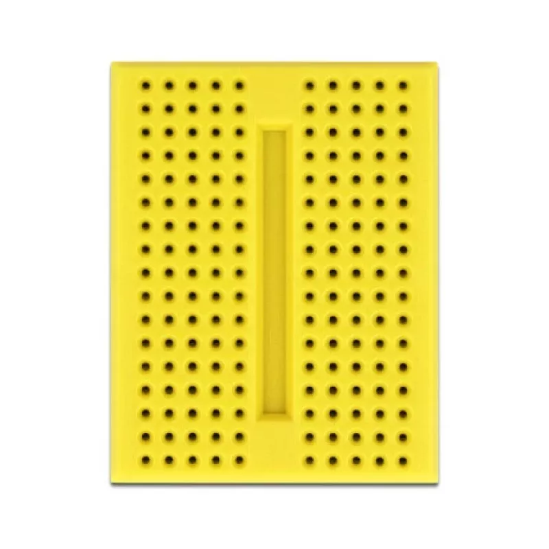 Breadboard DELOCK 18320 — plastist prototüüpimisplaat, kollane, 36×46×10 mm