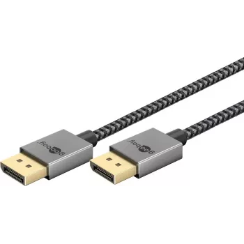 Goobay õhuke DisplayPort kaabel 2.0/2.1 40aGbit/s 2 m (77445)
