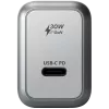 Mobiilseadme laadija Satechi ST-UC30WCM-EU — Universaalne siseruumides kasutatav vahelduvvoolulaadija 1× USB-C, must/hõbedane