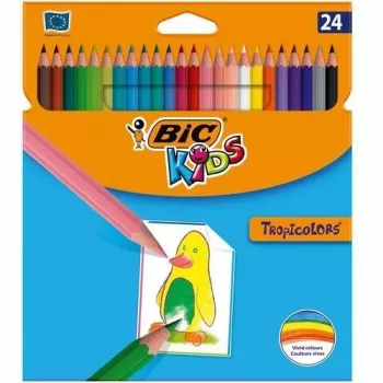 Värvipliiatsid BIC TROPICOLORS 24 värvi 022510