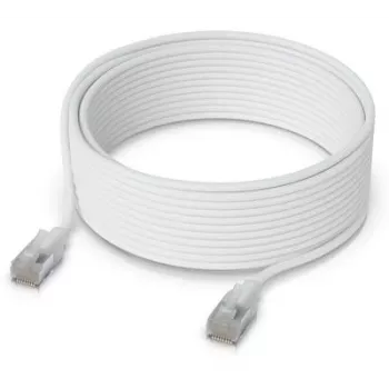 Networking kaabel Ubiquiti UACC-Cable-Patch-EL-C6A-12M-W RJ-45 Cat6a 12m Läbipaistev Valge