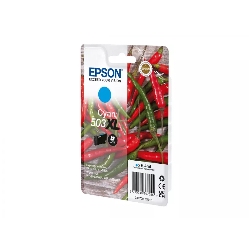 Epson 503XL tindikassett 1 tk Originaal Suure (XL) mahutavusega Tsüaan