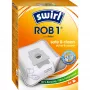 Vaakumitolmukotid SWIRL EcoPor ROB1 ühilduv asendus erinevatele tolmuimejatele, paberist mikrofilter, 5 tk pakendis