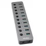 Adapter USB Type-A 3.0 - 10 x USB 3.0 lülititega