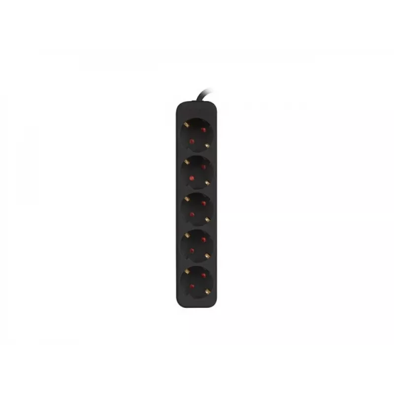 Pikendusjuhe Lanberg PS0-05F-0300-BK 3m 5 vahelduvvoolupistikupesa Siseruumides Must