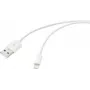 Renkforce USB-kaabel USB 2.0 USB-A pistik, Apple Lightning pistik 2,00 m valge (matt) RF-5724086 (RF-5724086)