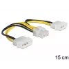 Sisemine toitekaabel DeLOCK 83410 0,15 m EPS 8-kontaktiline Molex 3-kontaktiline