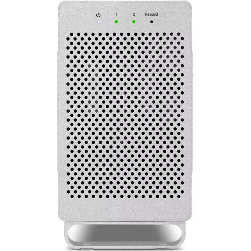HDD-korpus OWC Mercury Elite Pro Dual valge kahele 3,5-tollisele SATA-kõvakettale, RAID 0/1/SPAN, USB Type‑B