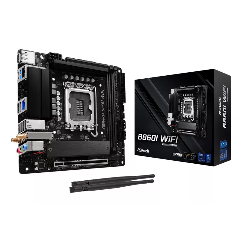 ASRock B860I WiFi Mini-ITX emaplaat